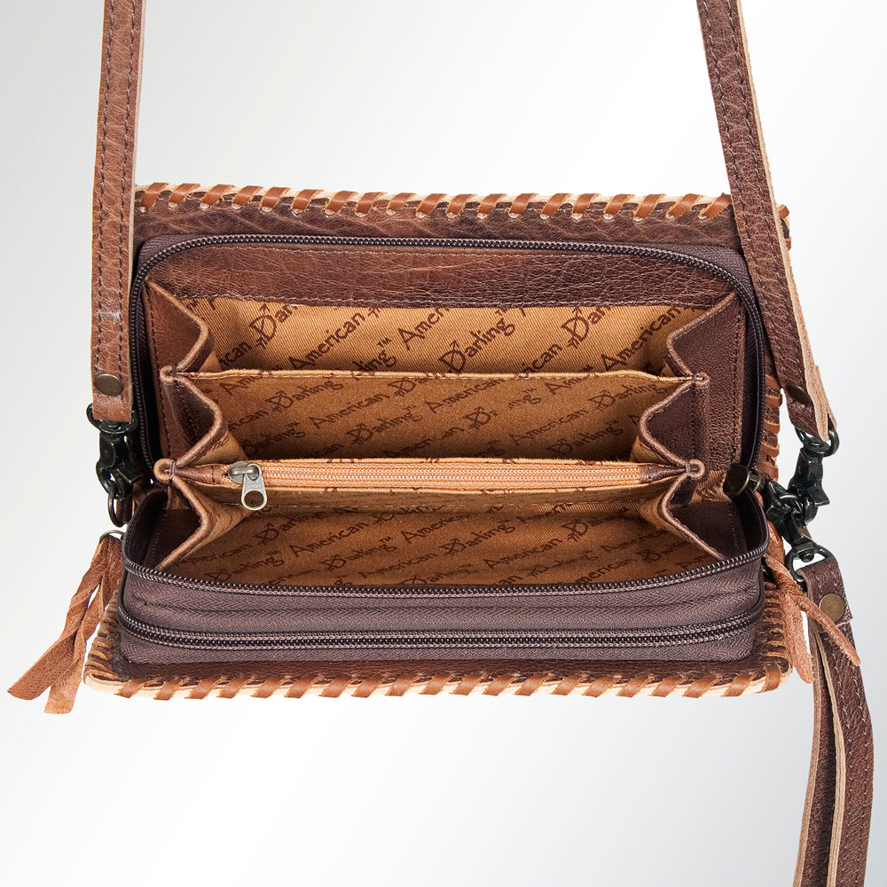 American Darling Organizer Saddle Blanket Genuine Leather Western Women Bag Handbag Purse | for Cute Travel