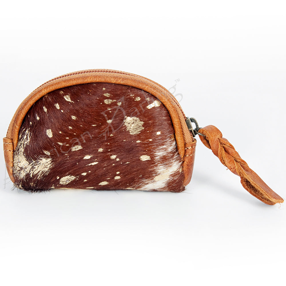 American Darling Coin Purse Hair-On Genuine Leather