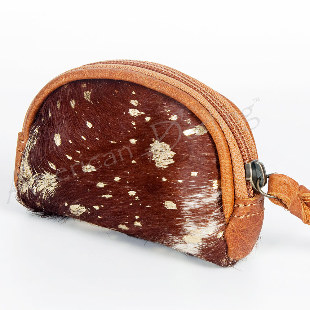 American Darling Coin Purse Hair-On Genuine Leather