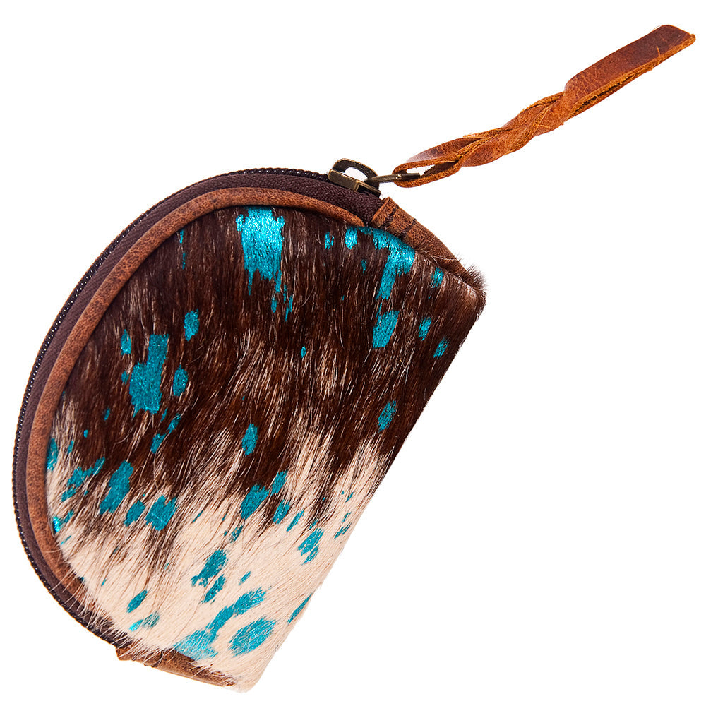 American Darling Coin Purse Hair-On Genuine Leather