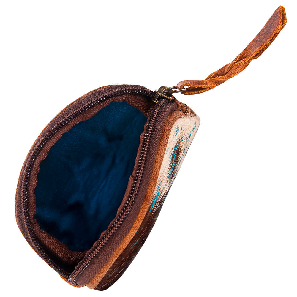 American Darling Coin Purse Hair-On Genuine Leather