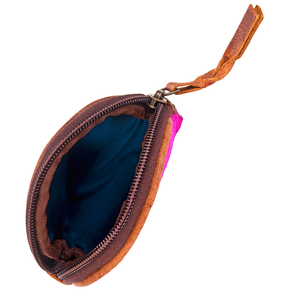 American Darling Coin Purse Hair-On Genuine Leather