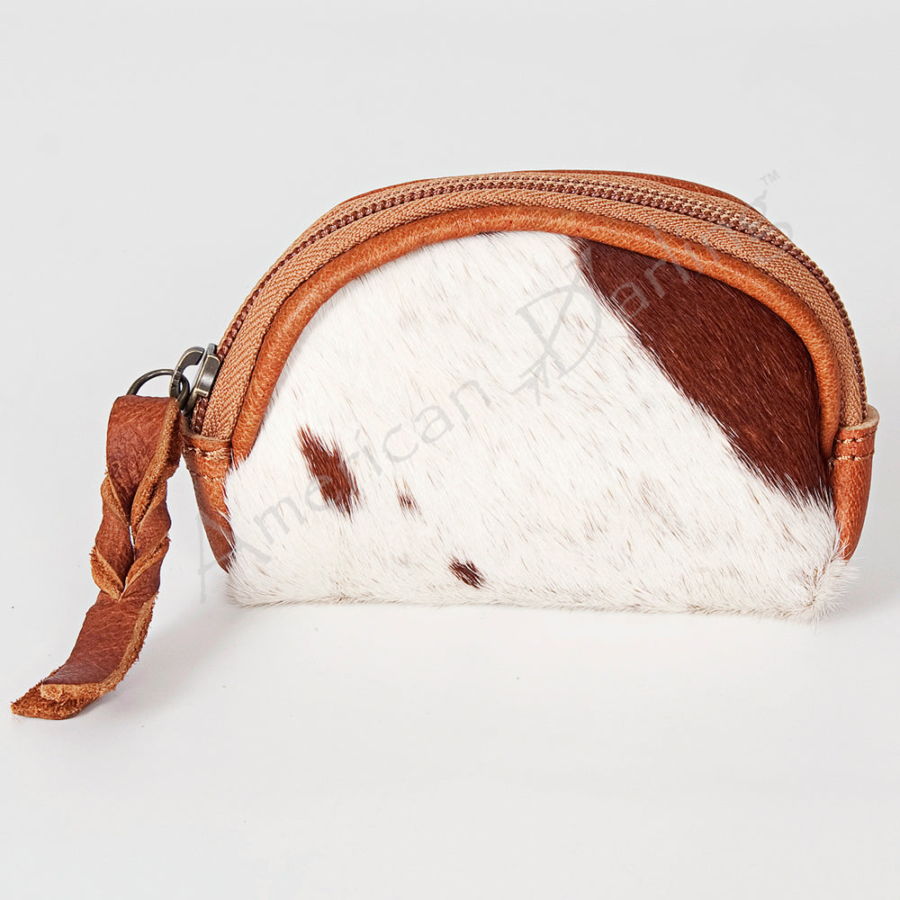 American Darling Coin Purse Hair-On Genuine Leather