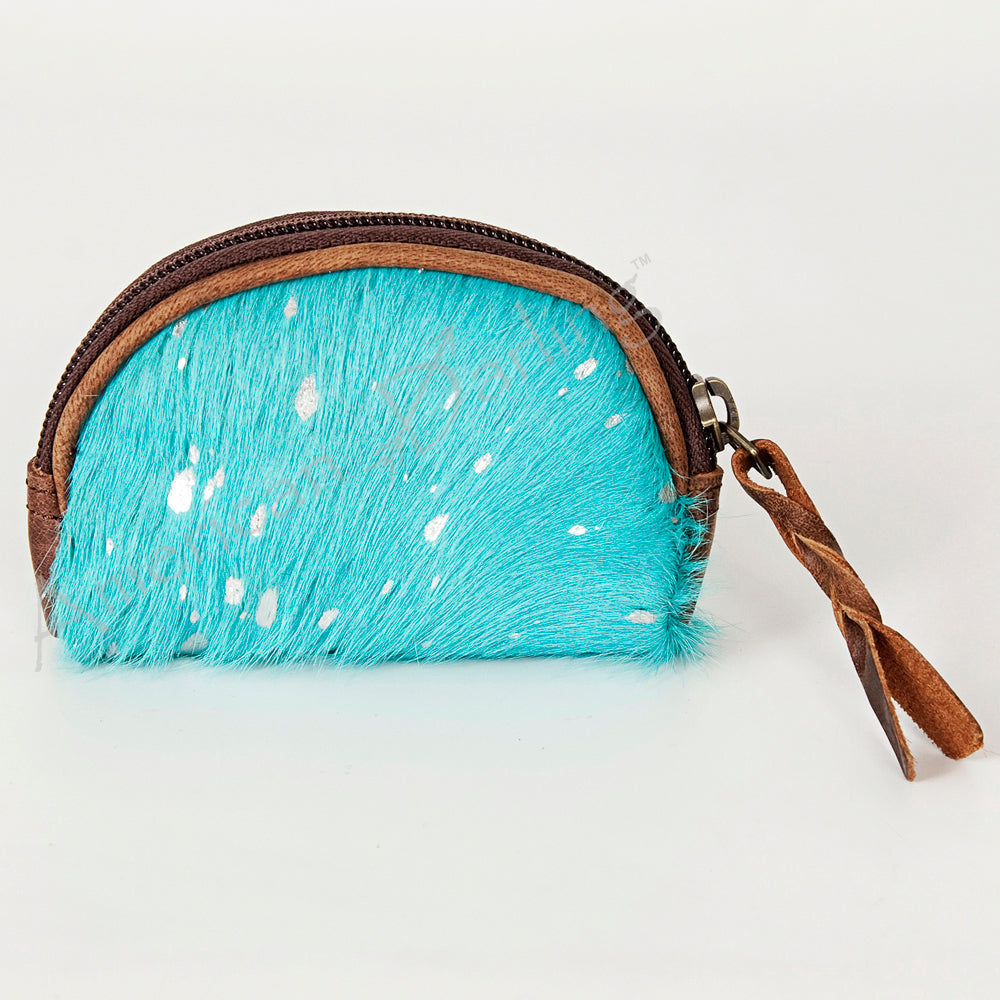 American Darling Coin Purse Hair-On Genuine Leather