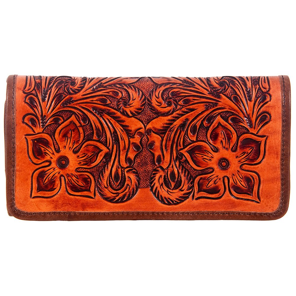 American Darling Hand-Tooled Genuine Leather Wallet