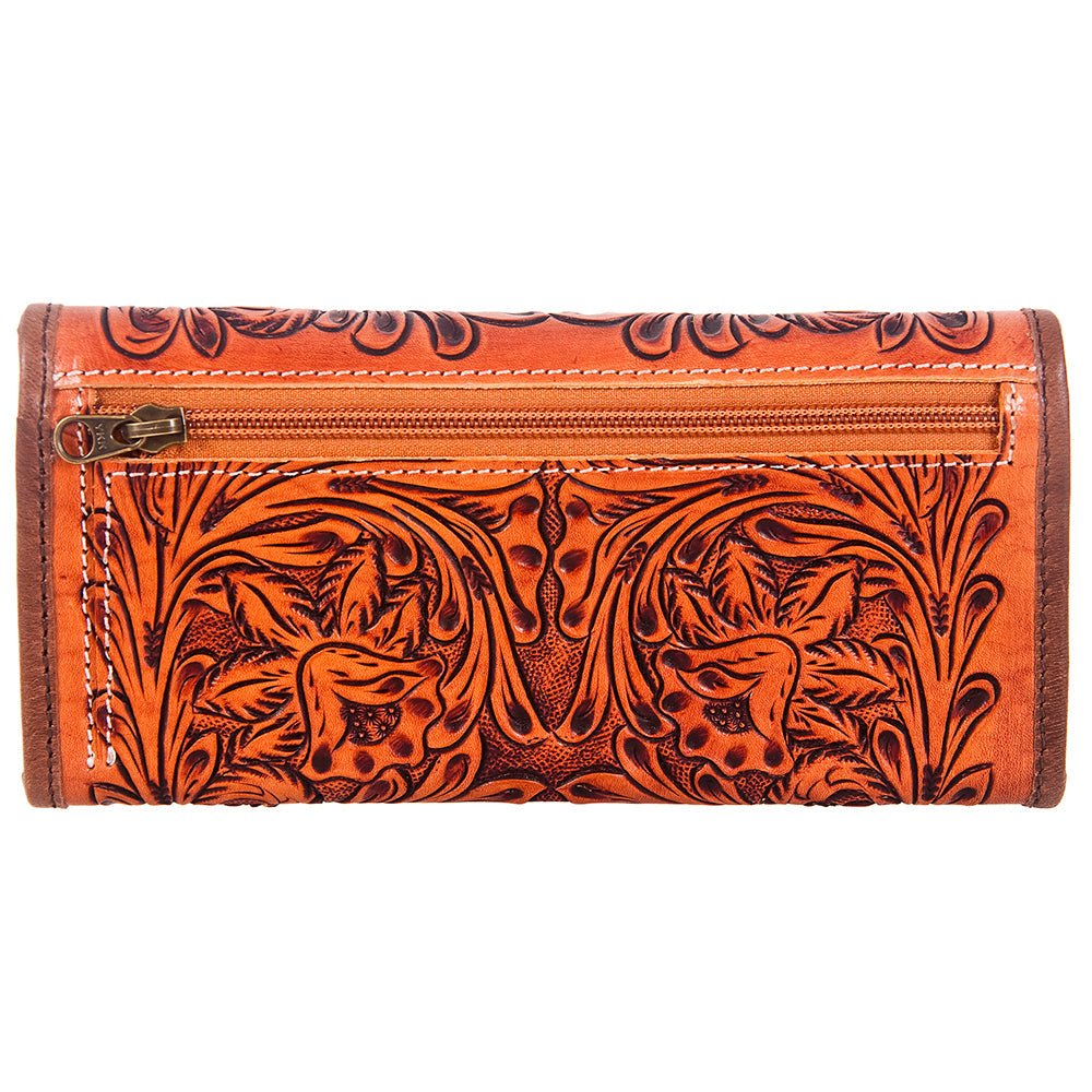 American Darling Hand-Tooled Genuine Leather Wallet
