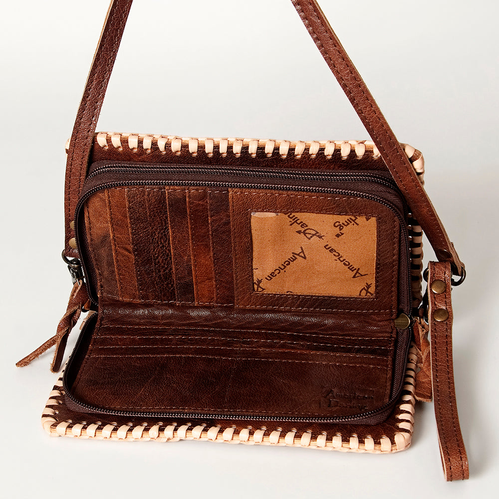 American Darling Organizer Saddle Blanket Genuine Leather Western Women Bag Handbag Purse | for Cute Travel
