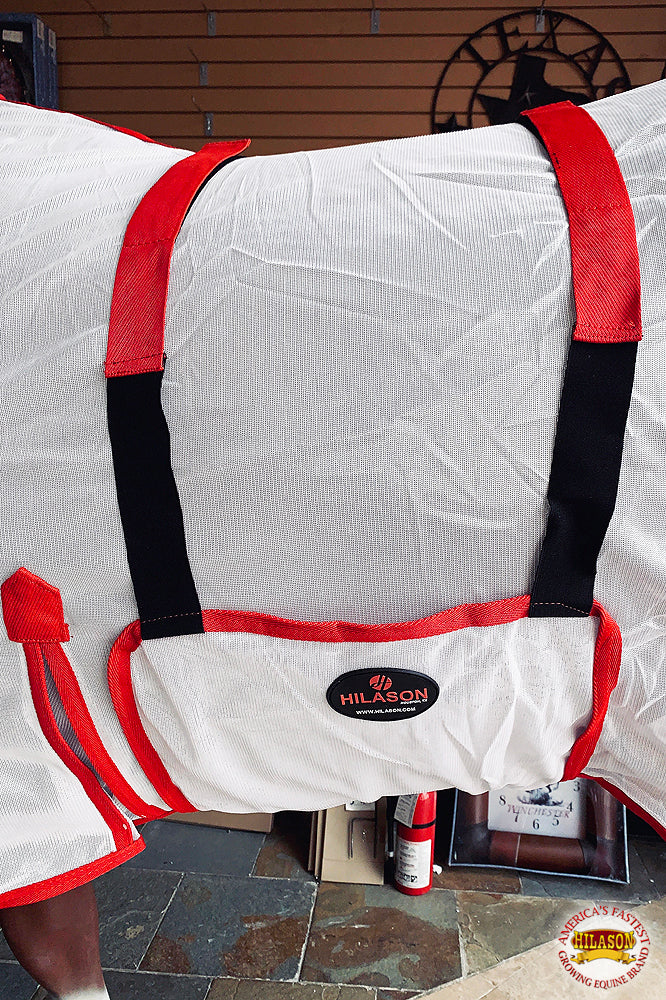 HILASON Horse Fly Sheet - Summer Spring UV Protection Mesh Bug Mosquito FlySheet for Horses | Fly-Sheet