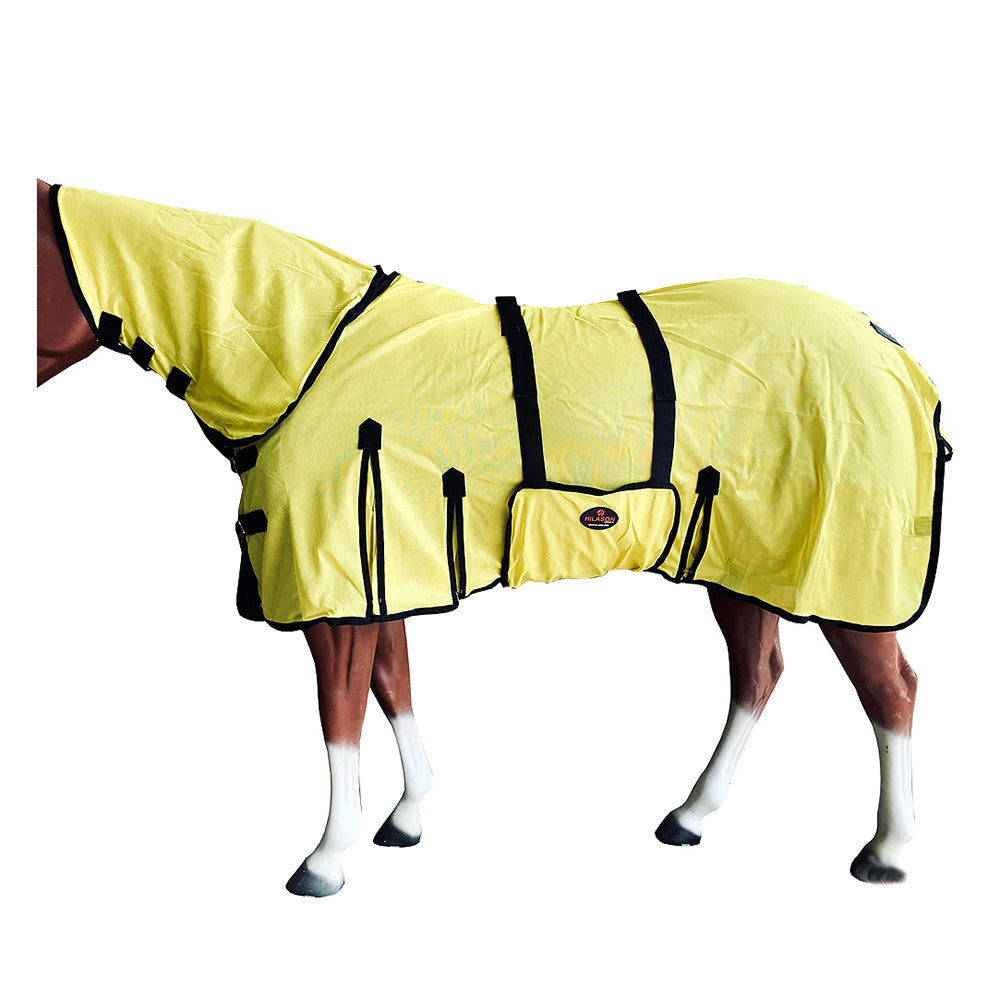 HILASON Horse Fly Sheet UV Protect Breathable Mesh Bug Mosquito Spring | Summer Horse Rug | Fly Rug