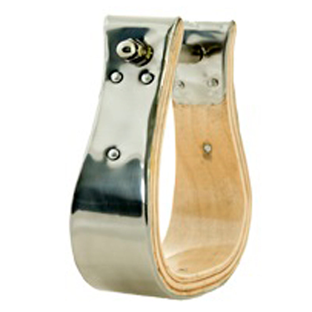 Hilason Horse Bell Stirrups Bound Stainless Steel