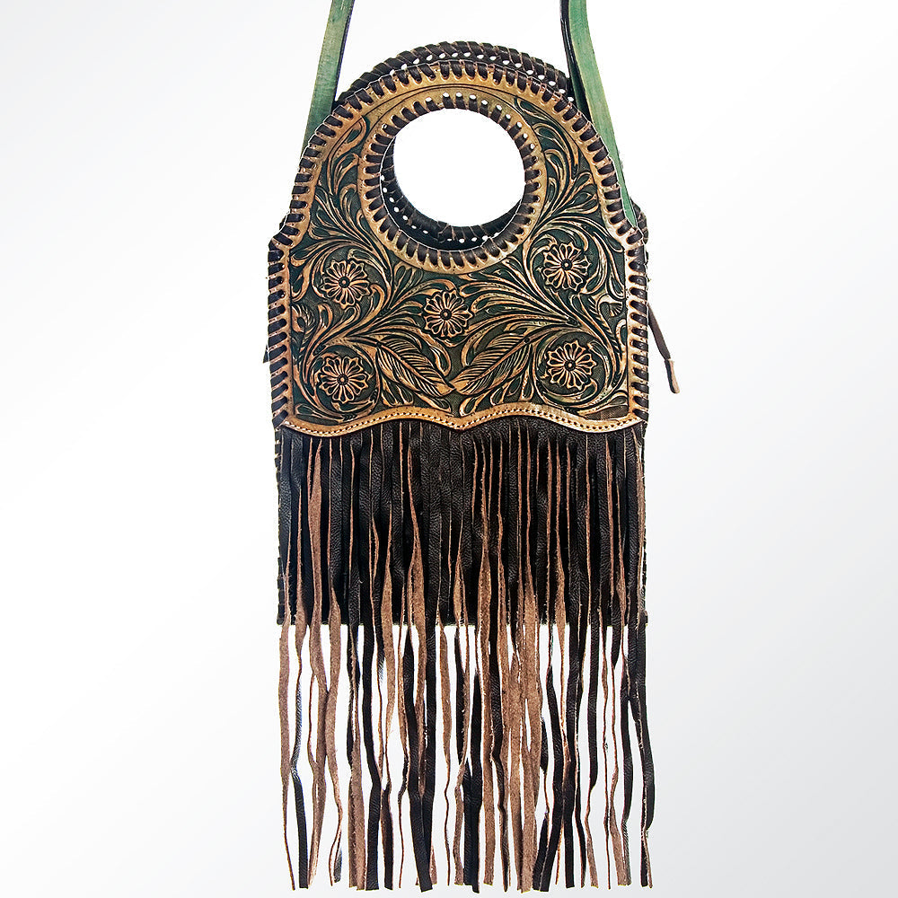 American Darling Hand-Tooled Genuine Leather Clutch