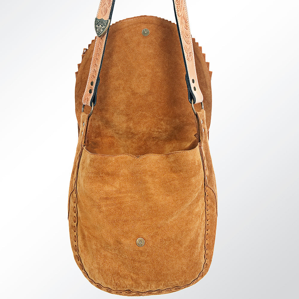 American Darling Hand-Tooled Genuine Leather Crossbody Bag