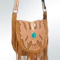 American Darling Hand-Tooled Genuine Leather Crossbody Bag