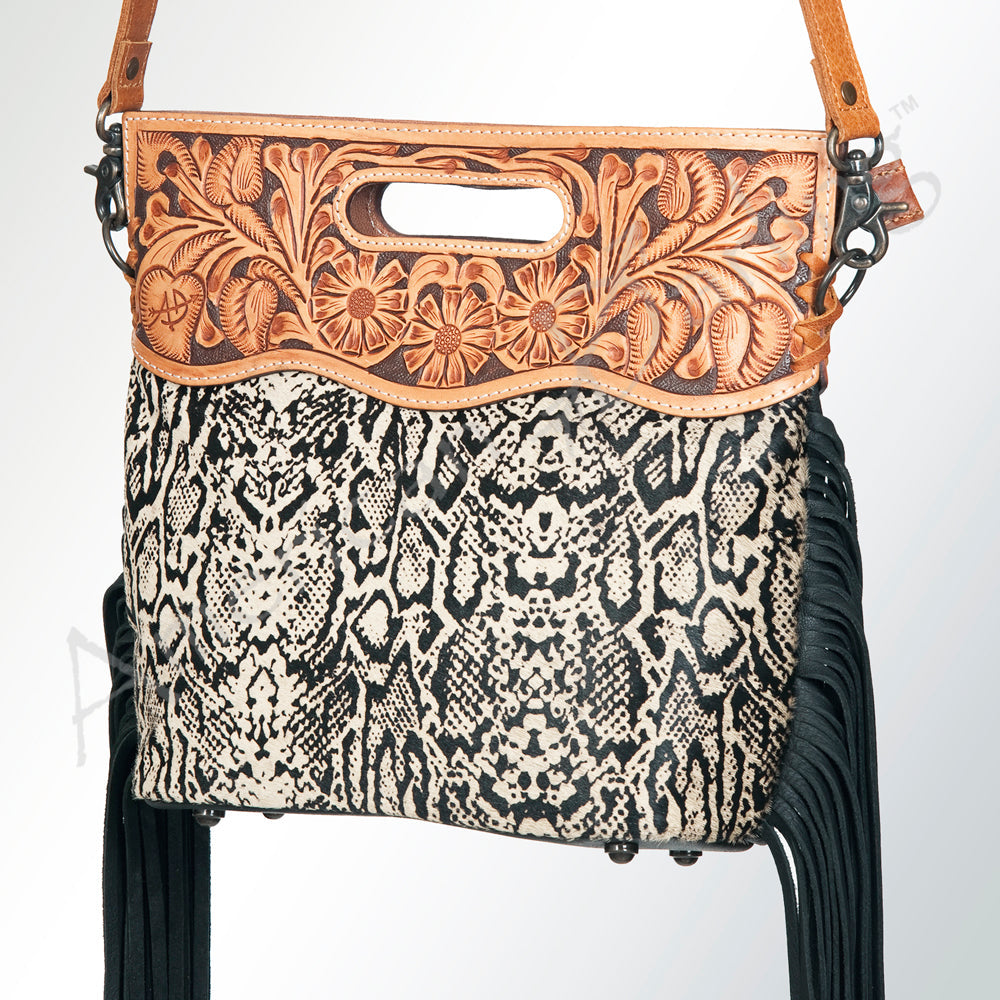 American Darling Clutch Hand Tooled Saddle Blanket Fabric Genuine Leather Western Women Bag Handbag Purse | Purses for Cute