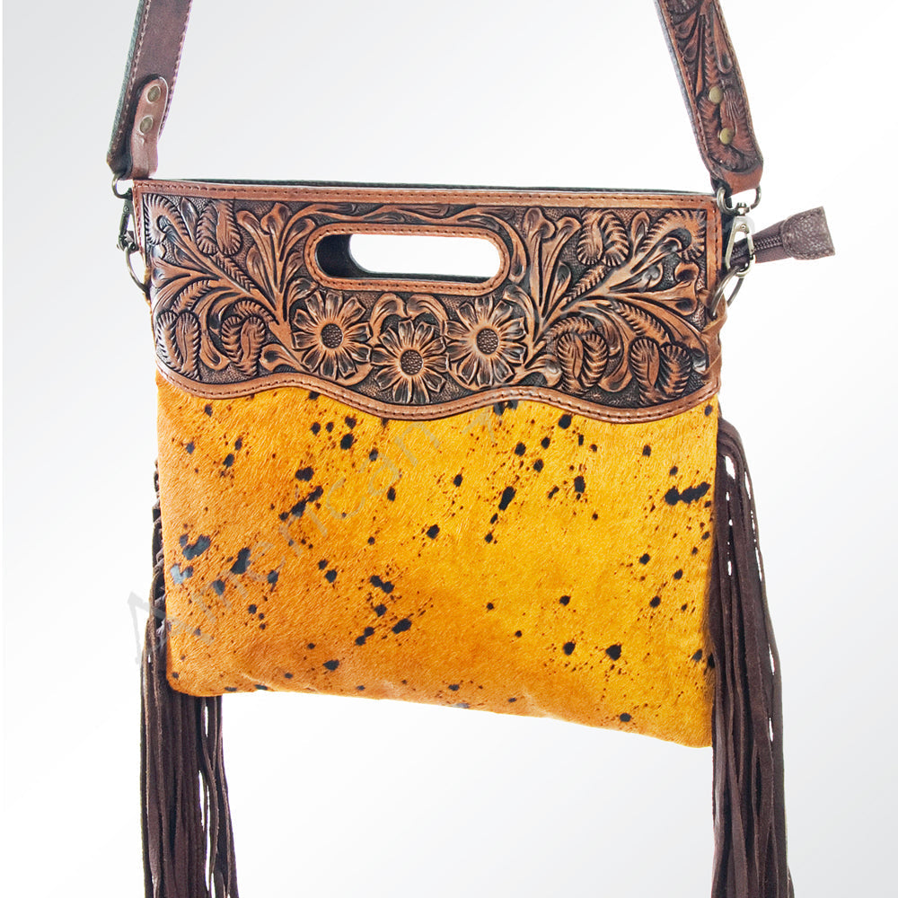 American Darling Clutch Hand Tooled Saddle Blanket Fabric Genuine Leather Western Women Bag Handbag Purse | Purses for Cute