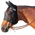 Cashel Quiet Ride Horse Fly Mask Standard With Ears Black Draft Size