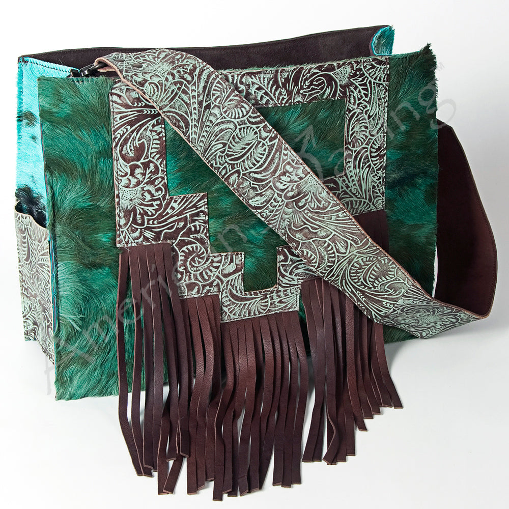 American Darling Hand-Tooled Genuine Leather Tote