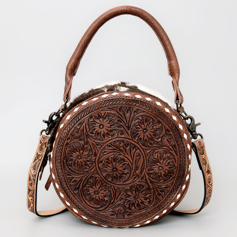 American Darling Hand-Tooled Genuine Leather Canteen Bag