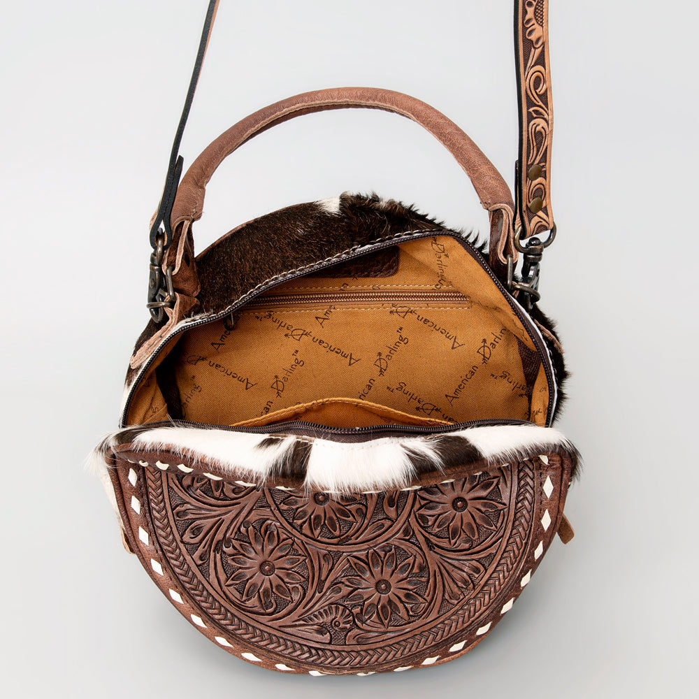 American Darling Hand-Tooled Genuine Leather Canteen Bag