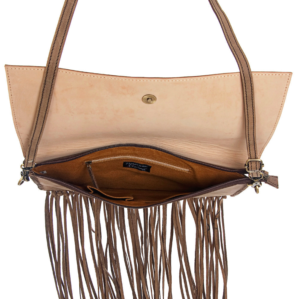 American Darling Hand-Tooled Genuine Leather Envelope Bag