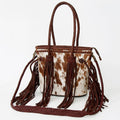 American Darling Hair-On Cowhide Leather Fringe Tote