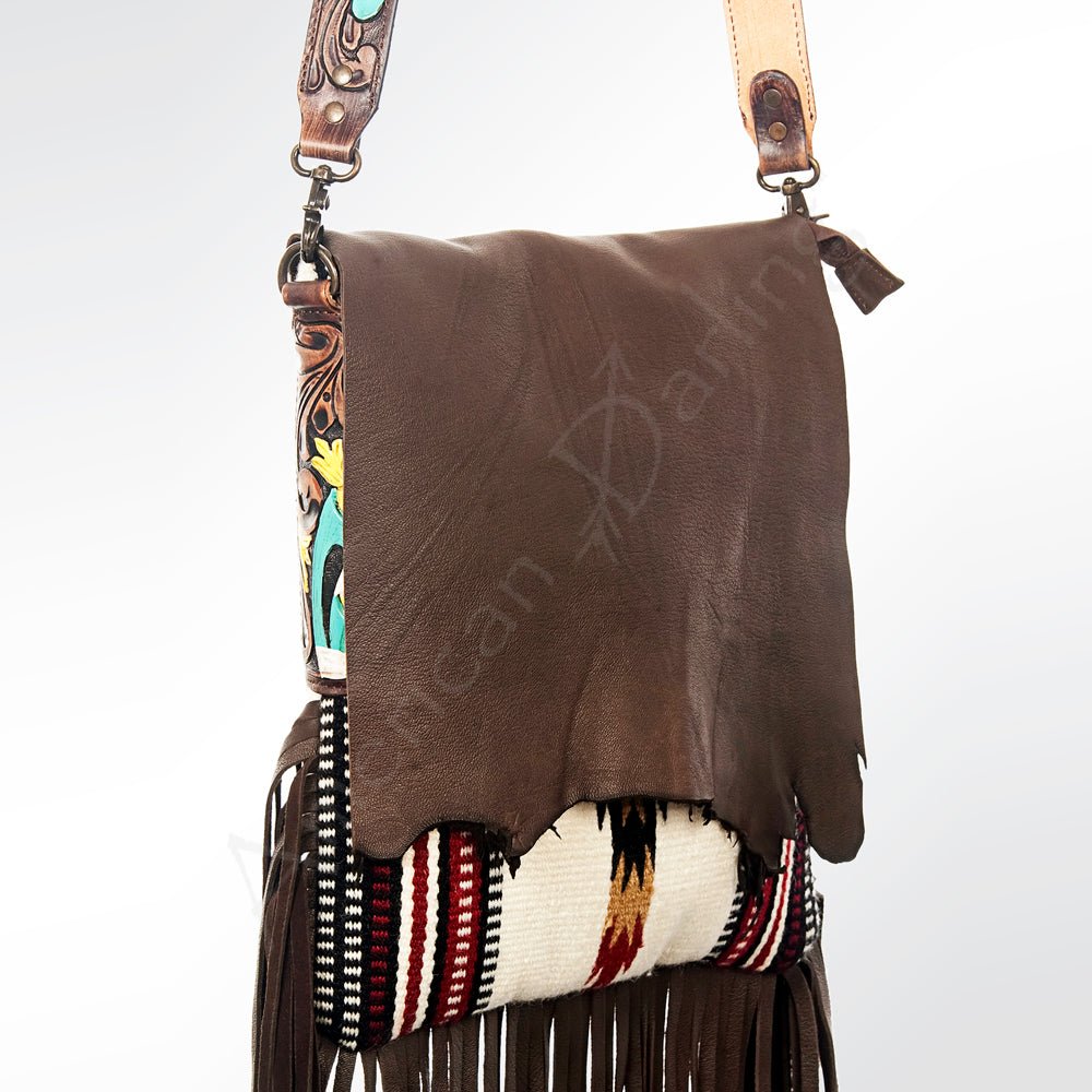 American Darling Messenger Saddle Blanket Genuine Leather