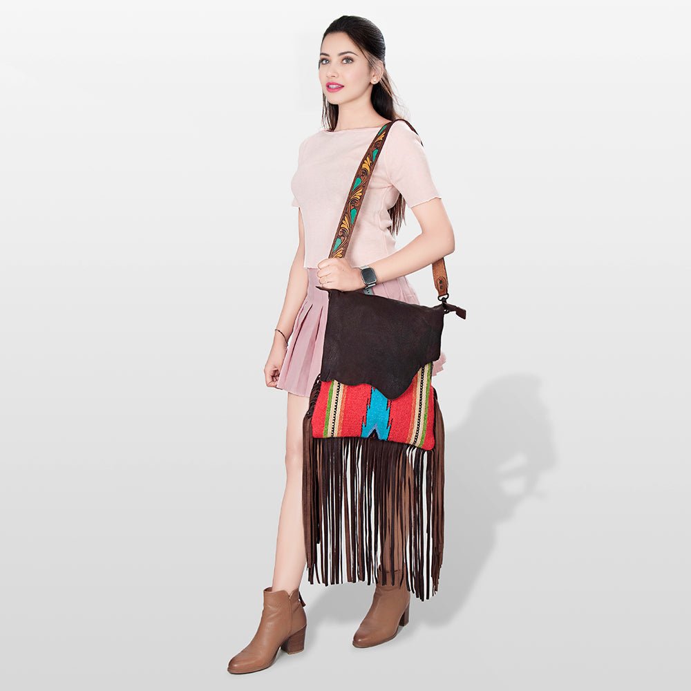 American Darling Messenger Saddle Blanket Genuine Leather