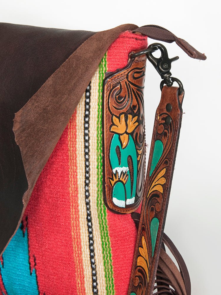 American Darling Messenger Saddle Blanket Genuine Leather