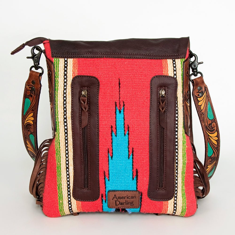 American Darling Messenger Saddle Blanket Genuine Leather