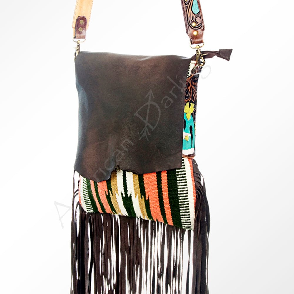 American Darling Messenger Saddle Blanket Genuine Leather