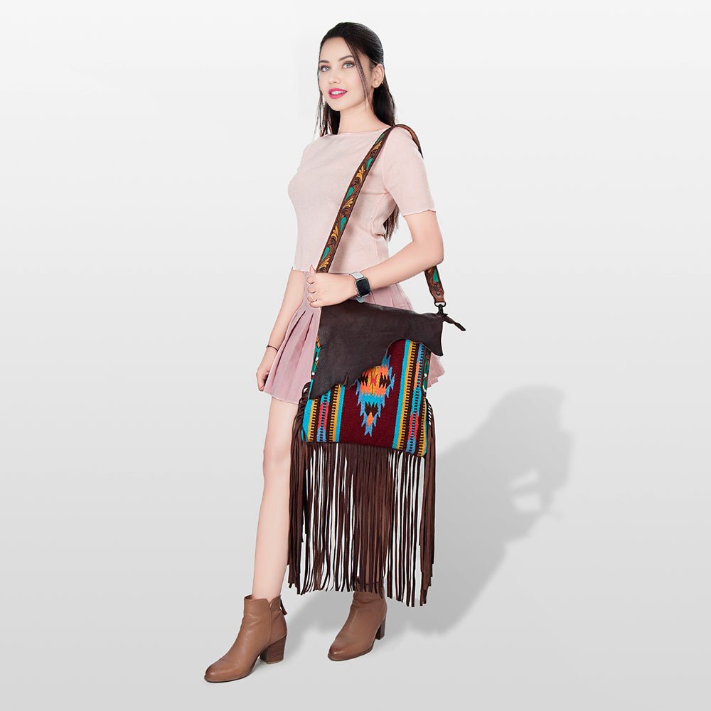 American Darling Messenger Saddle Blanket Genuine Leather