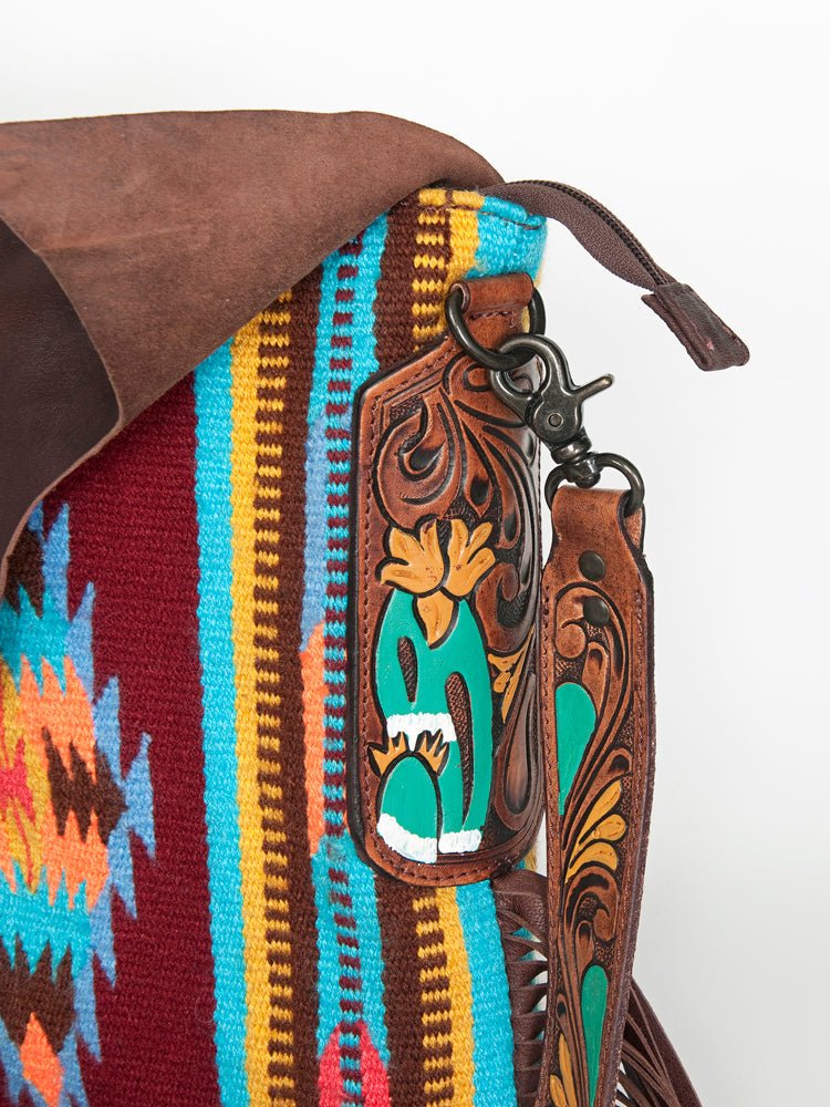 American Darling Messenger Saddle Blanket Genuine Leather