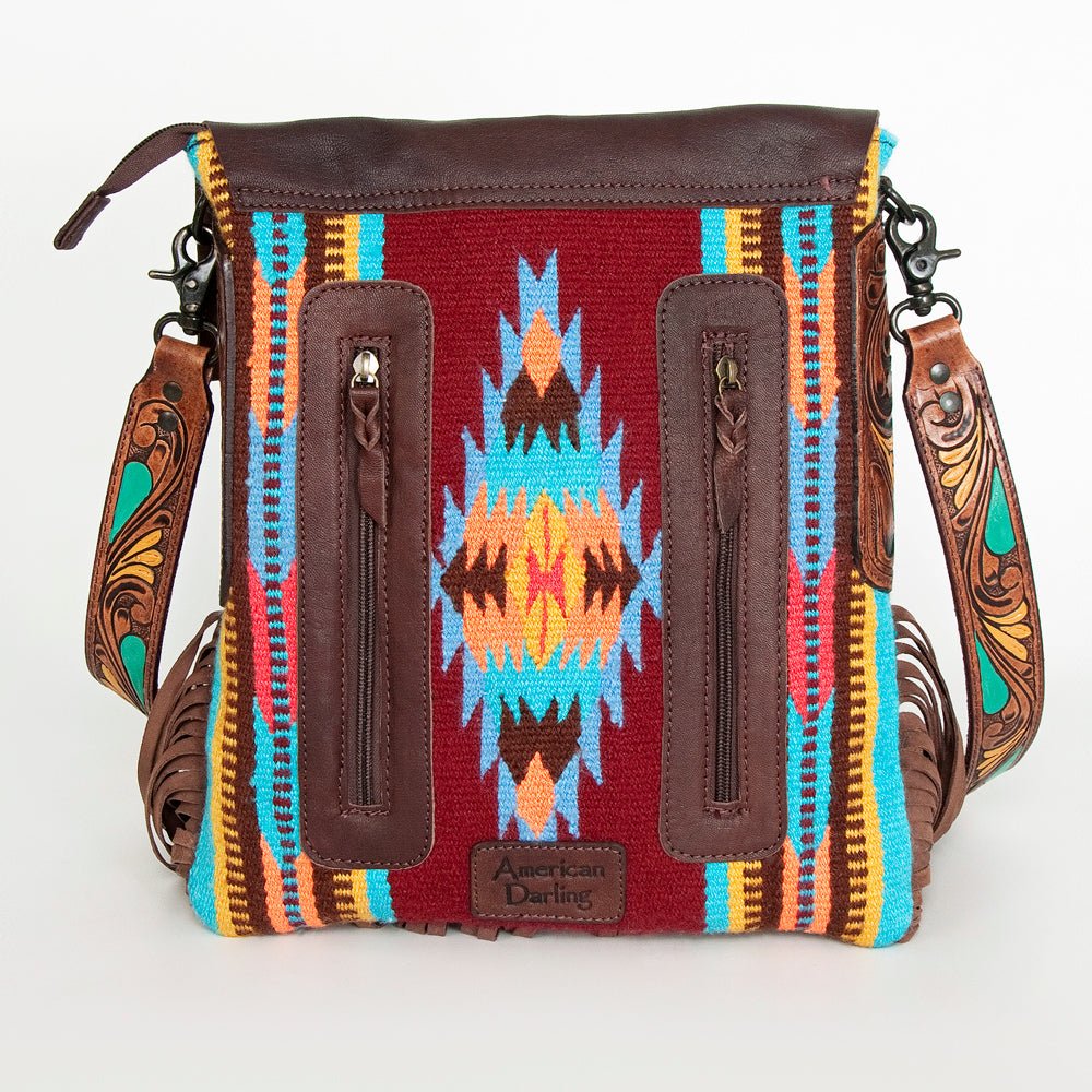 American Darling Messenger Saddle Blanket Genuine Leather