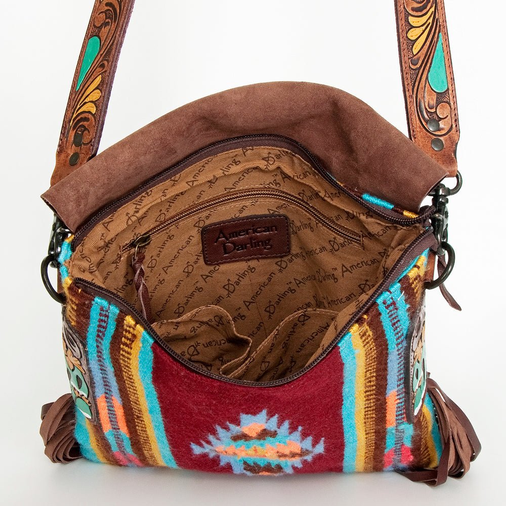American Darling Messenger Saddle Blanket Genuine Leather