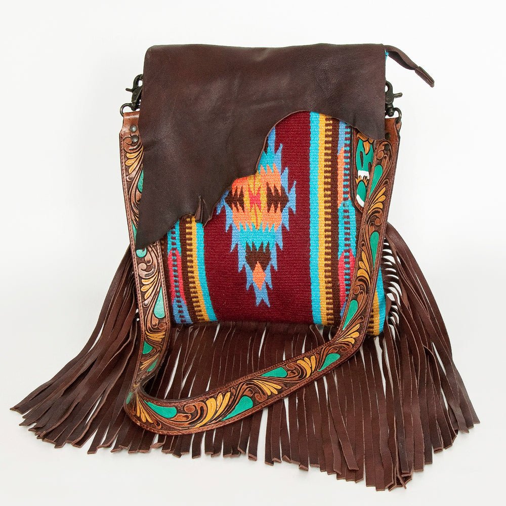 American Darling Messenger Saddle Blanket Genuine Leather