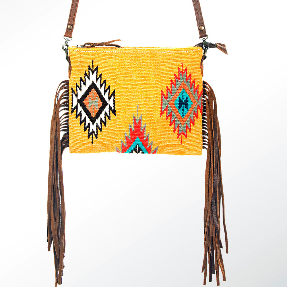 American Darling Crossbody Saddle Blanket Genuine Leather