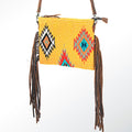 American Darling Crossbody Saddle Blanket Genuine Leather