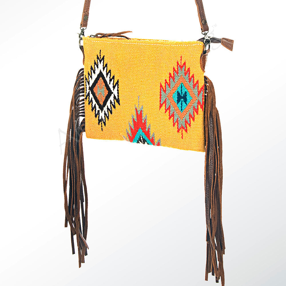 American Darling Crossbody Saddle Blanket Genuine Leather