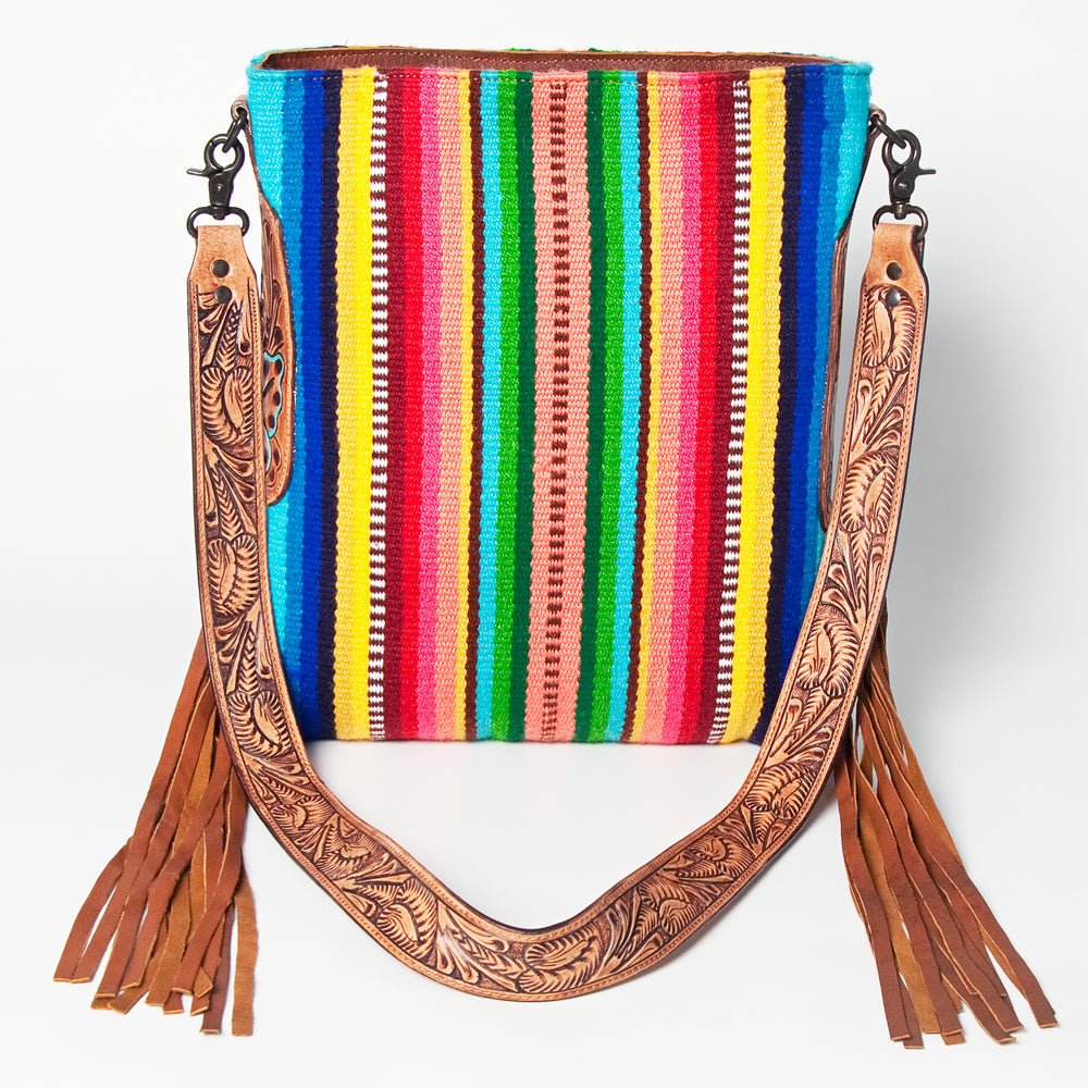 American Darling Saddle Blanket Genuine Leather Messenger Bag