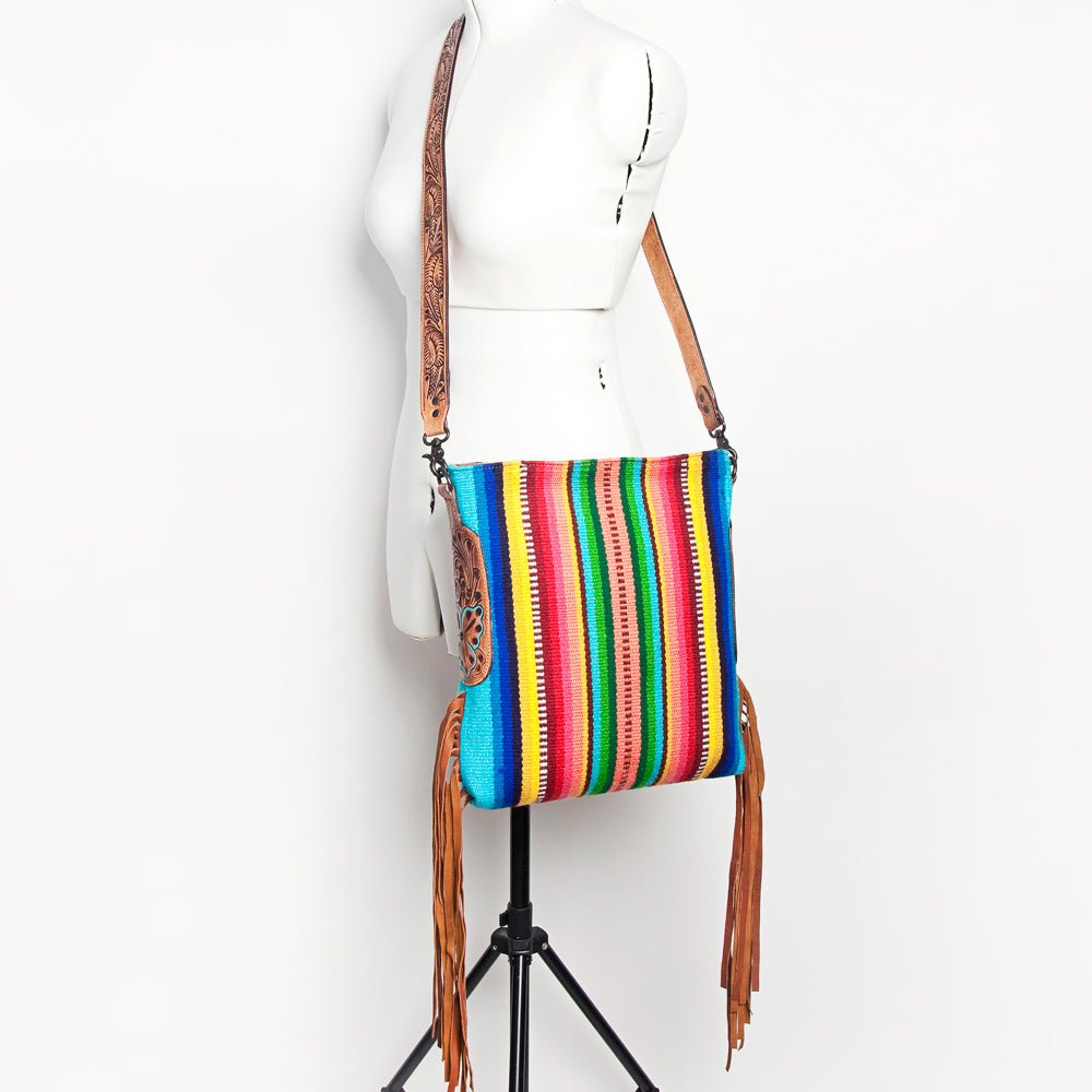 American Darling Saddle Blanket Genuine Leather Messenger Bag
