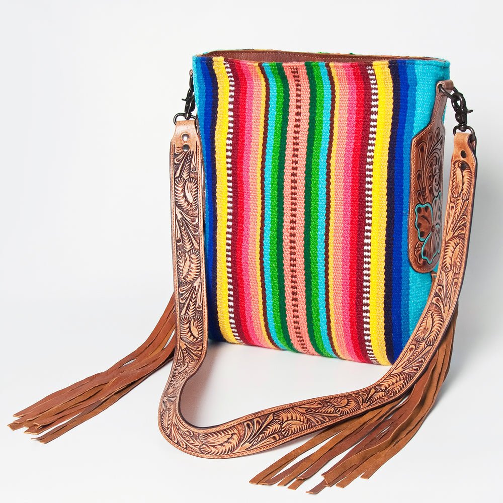 American Darling Saddle Blanket Genuine Leather Messenger Bag