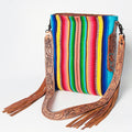 American Darling Saddle Blanket Genuine Leather Messenger Bag