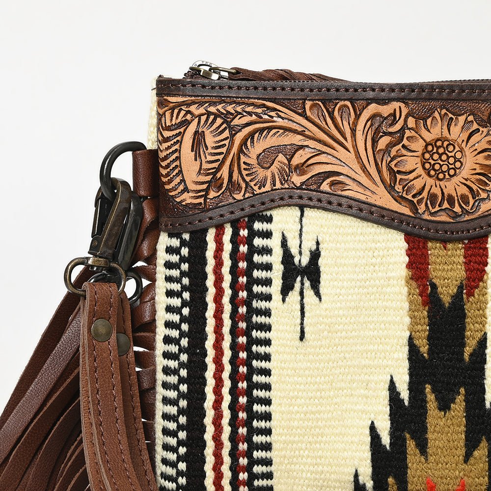 American Darling Hand Tooled Hair-On Genuine Leather