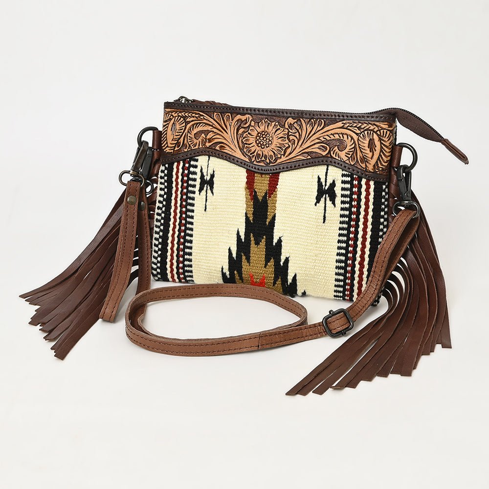 American Darling Hand Tooled Hair-On Genuine Leather