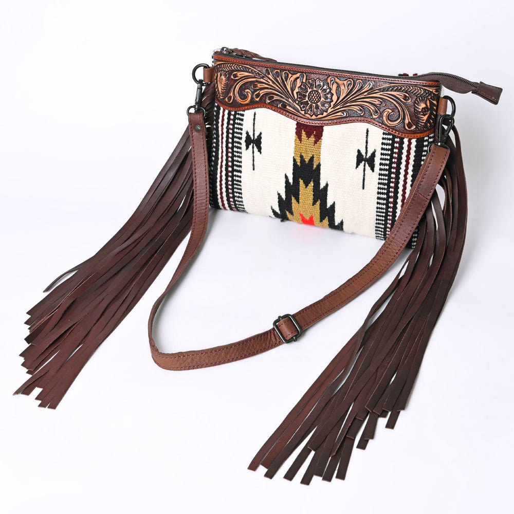 American Darling Crossbody Saddle Blanket Genuine Leather