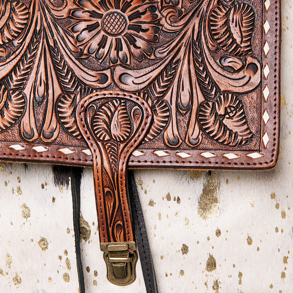 American Darling Backpack Hand Tooled Hair on Genuine Leather Western Women Bag | for Laptop School Purse Travel
