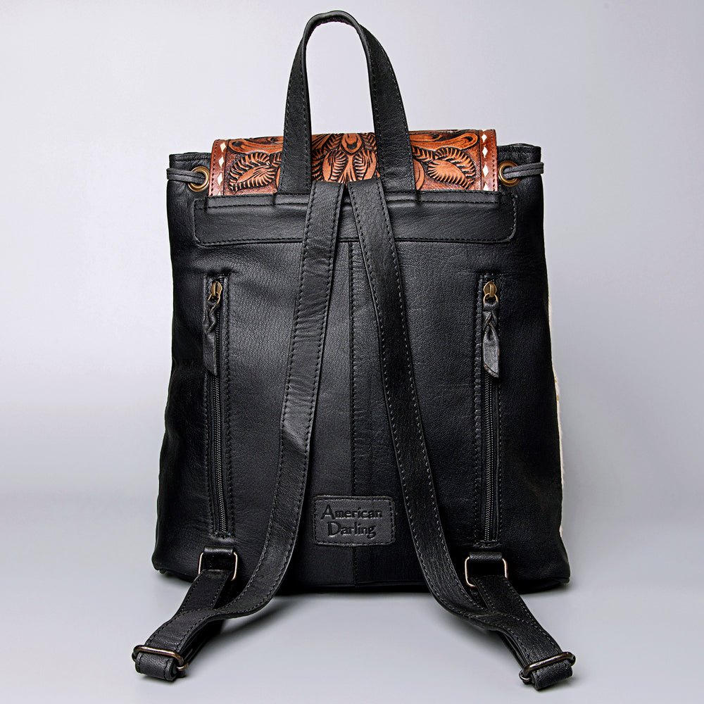 American Darling Hand Tooled Hair-On Genuine Leather