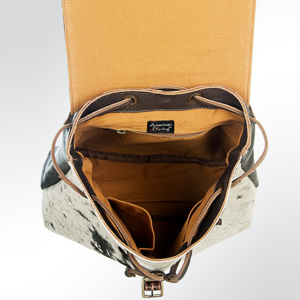 American Darling Hand Tooled Hair-On Genuine Leather