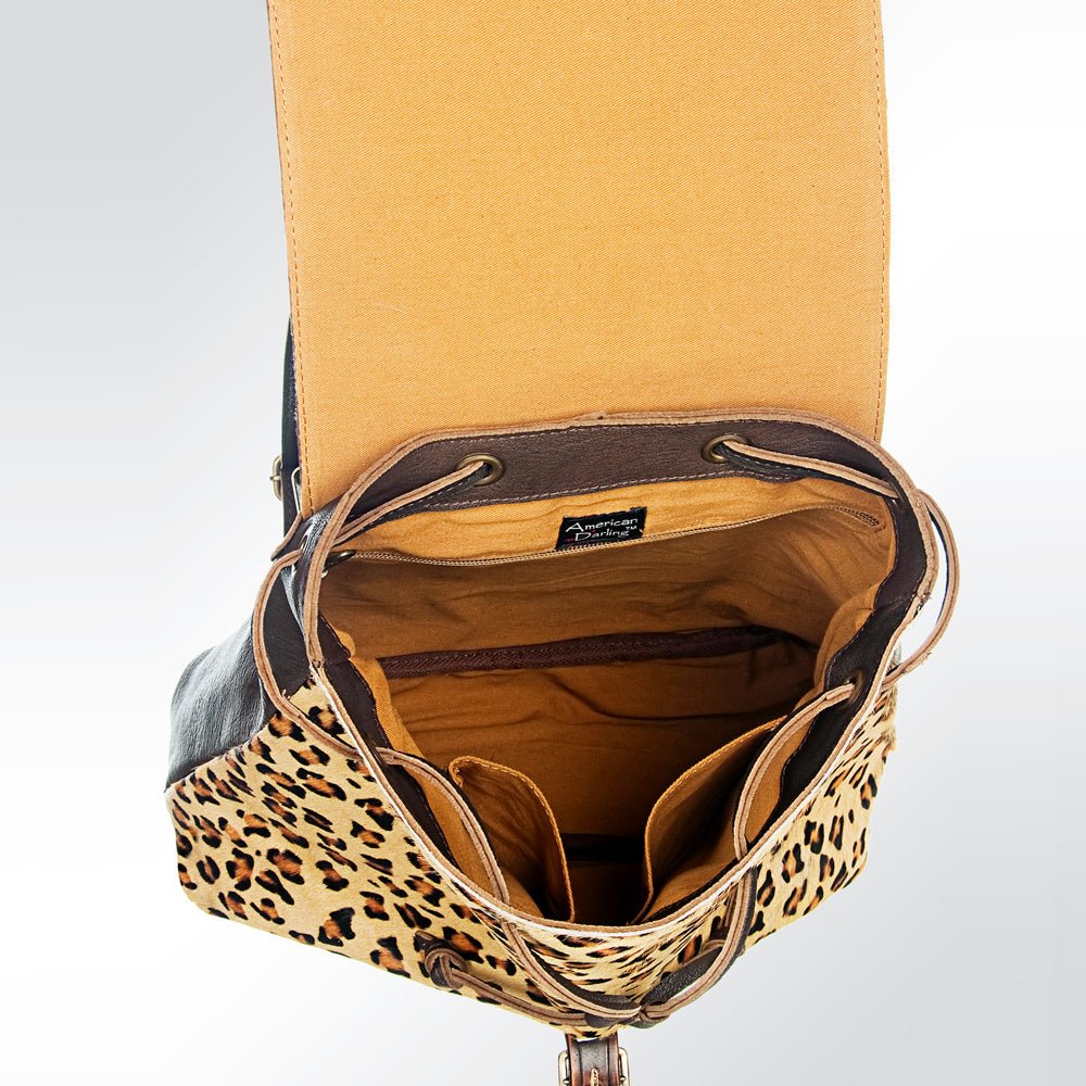 American Darling Hand Tooled Hair-On Genuine Leather