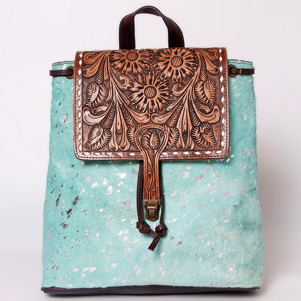 American Darling Hand Tooled Hair-On Genuine Leather